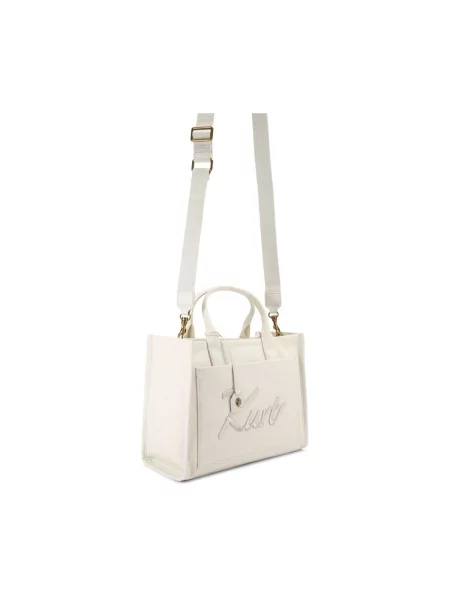 Geantă shopper Kurt Geiger London alb