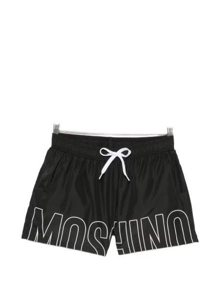 Slip de baie Moschino cu imagine cu cordon negru