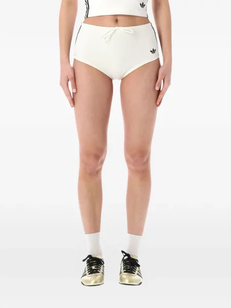 Pantaloni scurți Adidas cu dungi alb