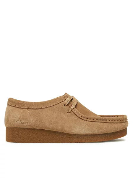 Туфлі Clarks WallabeeEvoSh бежевий