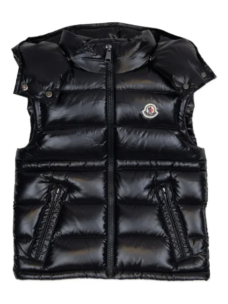 Dětska péřová vesta Moncler Enfant černá