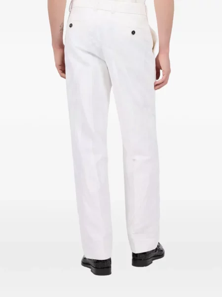 Pantaloni Roberto Cavalli cu imagine alb