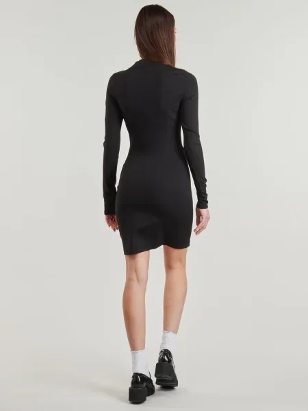 Rochie din denim Calvin Klein Jeans negru