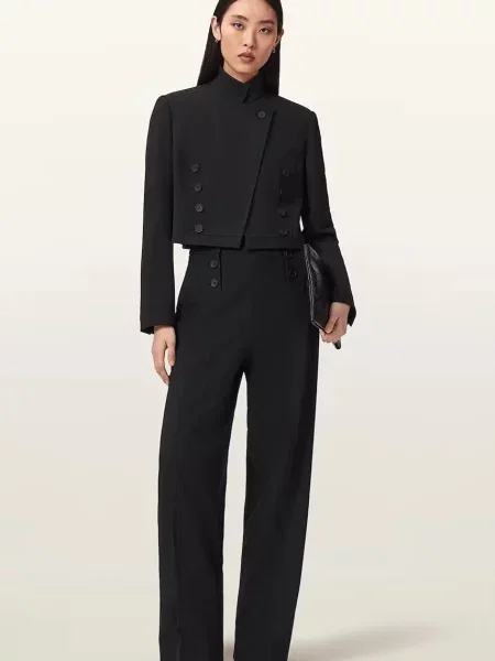 Allsaints Marynarka Raina schwarz czarna