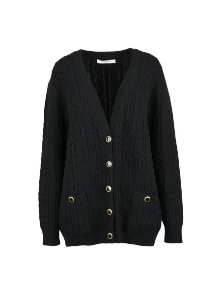 Kardigan Alessandra Rich wełniany czarny