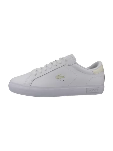Pantofi Lacoste cu imprimeu animal print alb