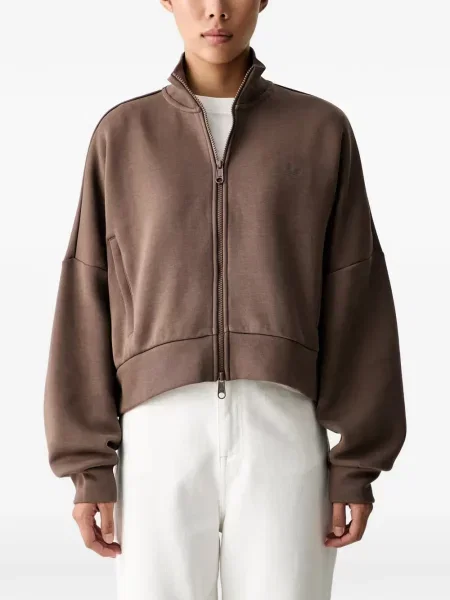 Hanorac Adidas cu broderie cu dungi alergare roz