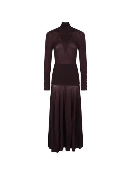Rochie midi Rabanne tricotate violet