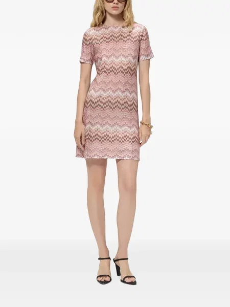 Scurt rochie mini Missoni roz