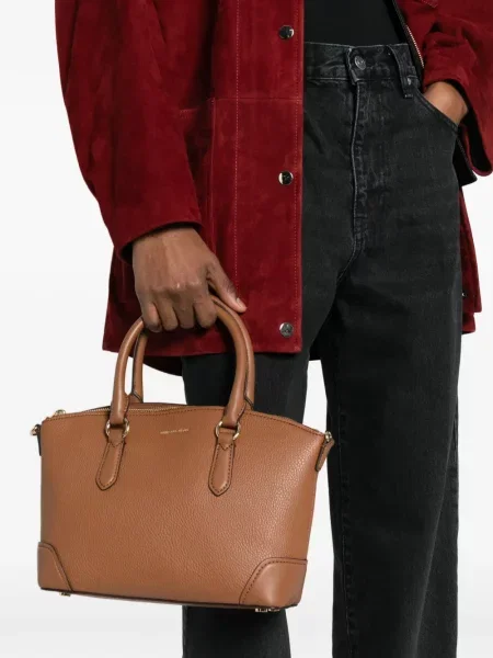 Geanta de piele Michael Michael Kors negru
