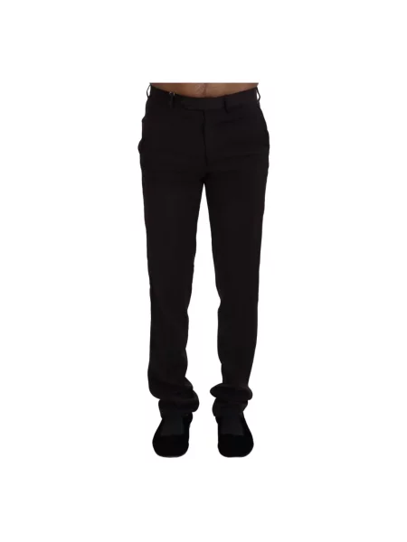 Spodnie Bencivenga eleganckie brązowe