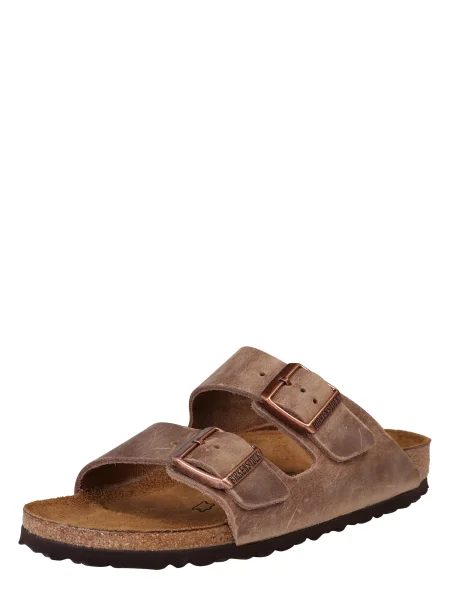 BIRKENSTOCK Arizona LEOI Úzke tabakovo hnedé žabky hnedá