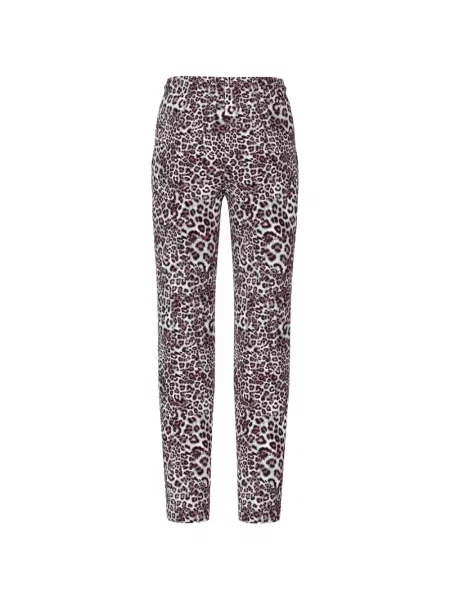 Pantaloni Marccain cu imagine cu imprimeu animal print alb
