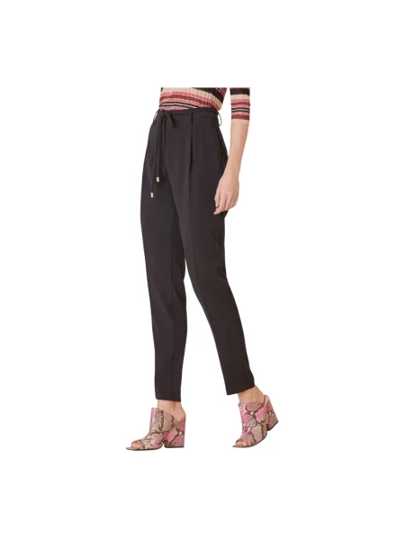 Spodnie Manila Grace w jednolitym kolorze czarne