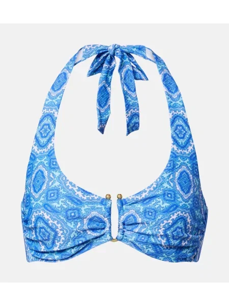 Top Heidi Klein cu imagine albastru