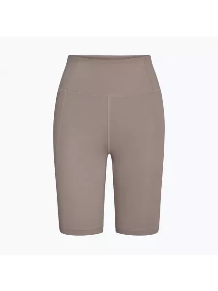 Girlfriend Collective Компресивни шорти за тренировка за жени Limestone бежово