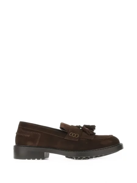 Pantofi loafer Calce cu franjuri maro