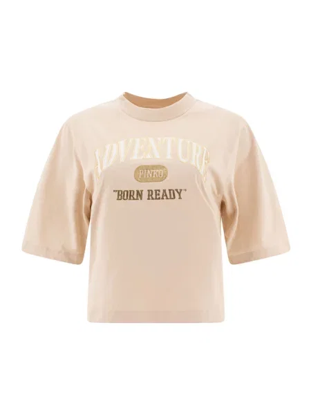 PINKO T-Shirt Niamey beżowy