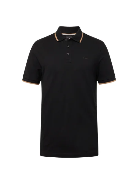 BOSS Tricou Parlay maro deschis negru