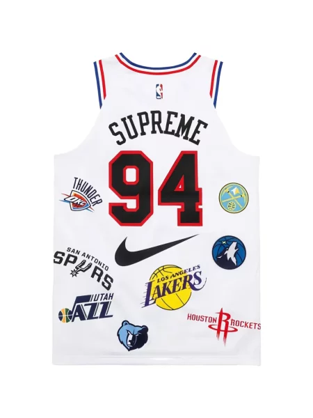 Cămașă Supreme din jerseu alb