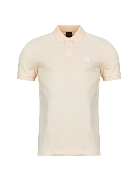 Polo majica Boss s kratkimi rokavi oranžna