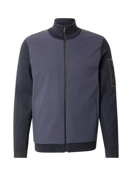 BOSS Geacă tricotată Momentum-X închis albastru