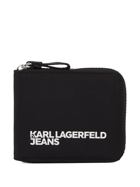 Portofel Karl Lagerfeld Jeans cu autograf negru