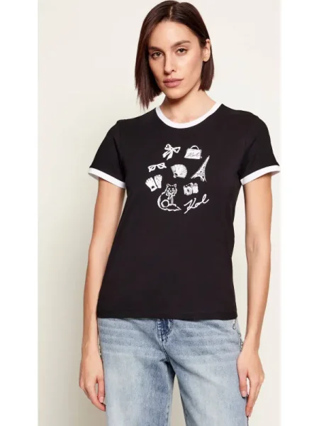 Karl Lagerfeld Tricou | regular fit negru