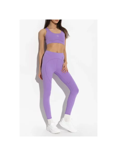 Stanik sportowy Adidas By Stella Mccartney fioletowy