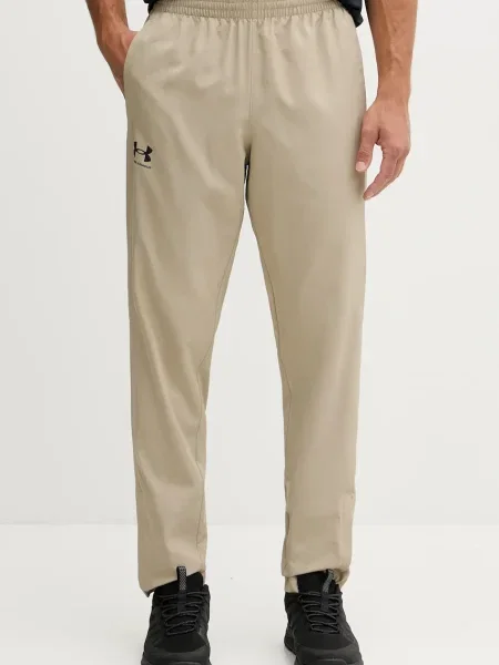 Donji dio trenirke Under Armour bez uzorka bež