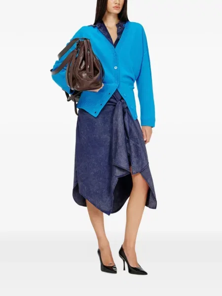 Rochie din denim Diesel albastru
