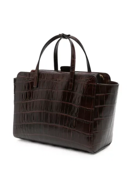 Geantă shopper Hidesins din piele maro