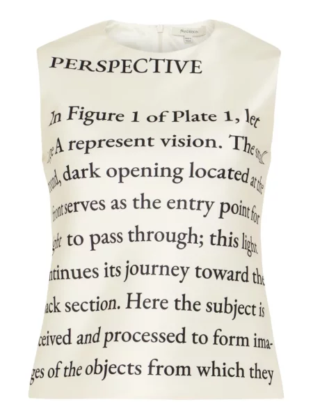 Top Jw Anderson cu imagine alb