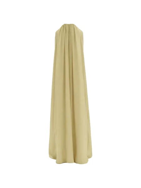 Rochie maxi La Collection cu gât halter galben