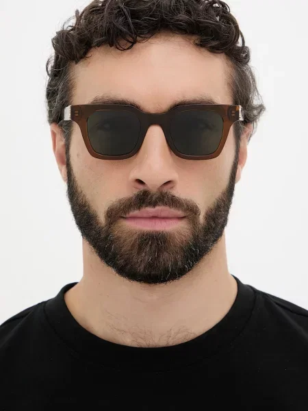 Saint Laurent négyzet alakú napszemüveg barna