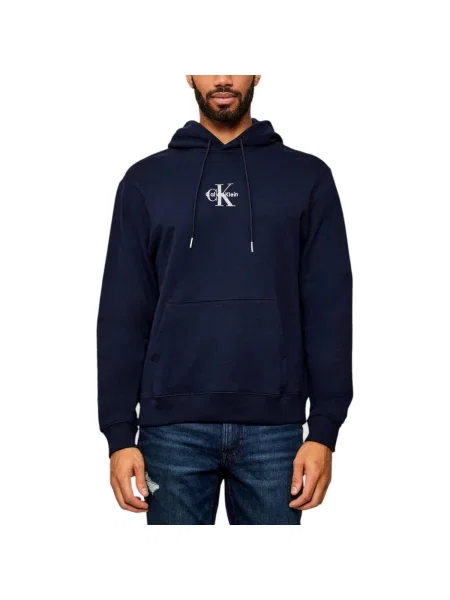Geacă de blugi Calvin Klein Jeans din material terry albastru
