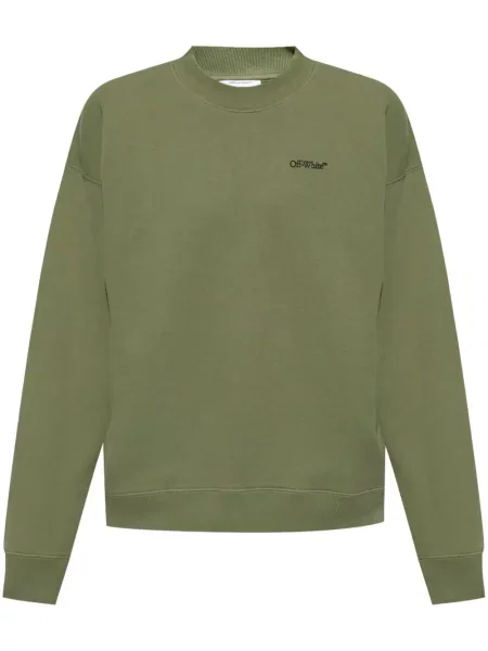 Hanorac Off-white cu autograf alb