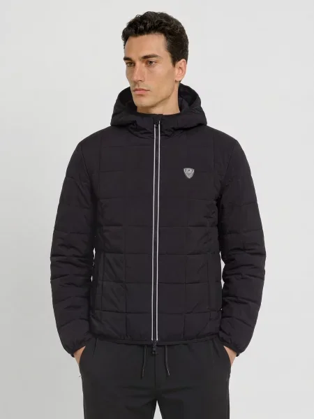 Emporio Armani Prošívaná Bunda černá