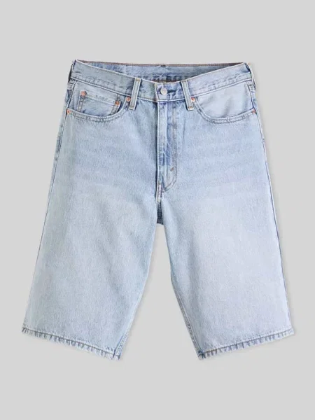 Jeansowe bermudy o kroju regular fit z 5 kieszeni Levi's niebieskie