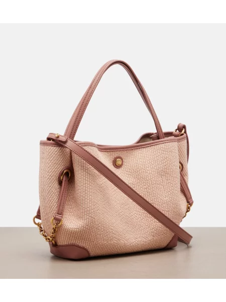 Geantă shopper Chloé din piele bej