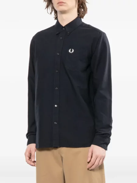 Cămașă Fred Perry cu autograf albastru