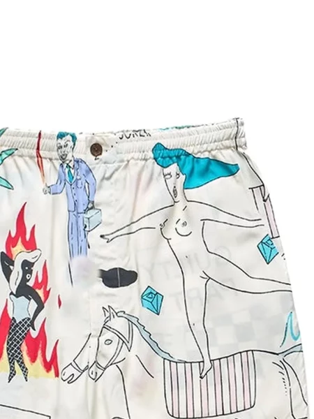 Pantaloni scurți Wacko Maria alb