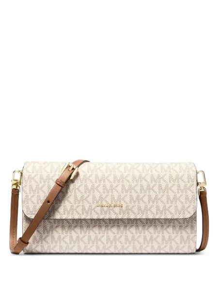 Virágos szandál Michael Michael Kors autogrammal fekete