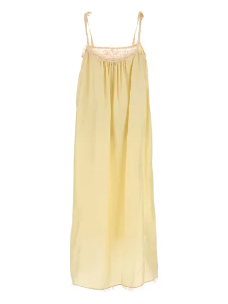 Rochie midi Chloé de mătase galben