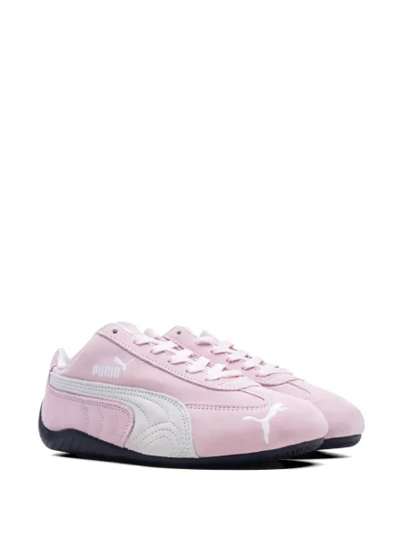 Csíkos sneaker Puma autogrammal rózsaszín