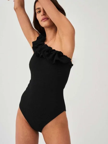 Undress Code jednoczęściowy strój kąpielowy Sea Pearl miękka miseczka czarny
