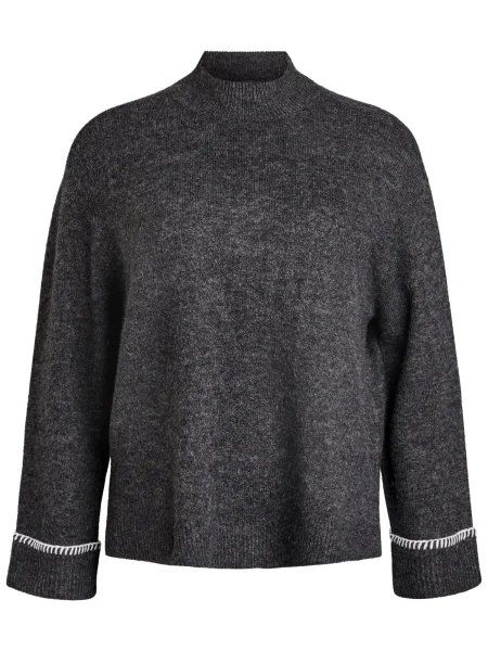 Zizzi Pulover Mlea închis gri