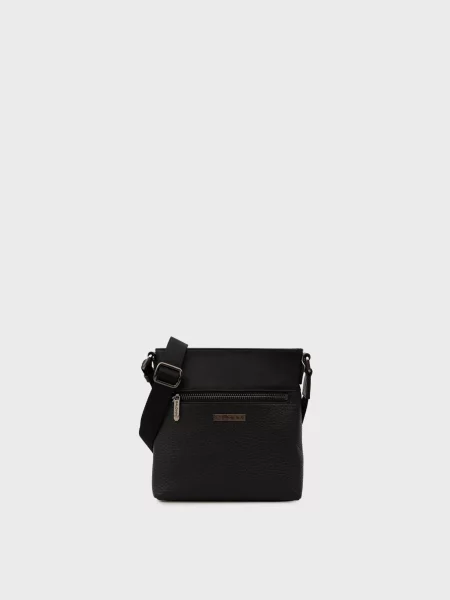 Кожаная сумка Baldinini черная