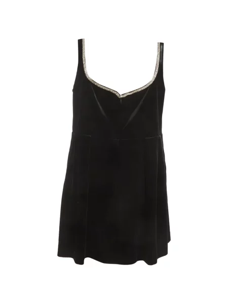 Rochie mini Self-portrait de catifea negru