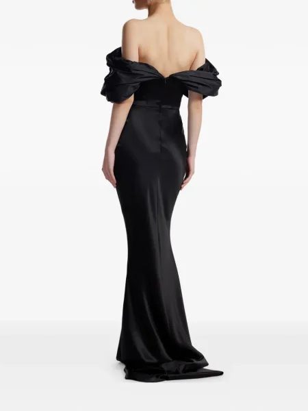 Rochie maxi Framboise de costum negru